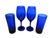 Mid-Century Modern Vintage Mid Century Modern Cobalt Blue Cocktail Glasses - Set of 4 For Sale - Image 3 of 11