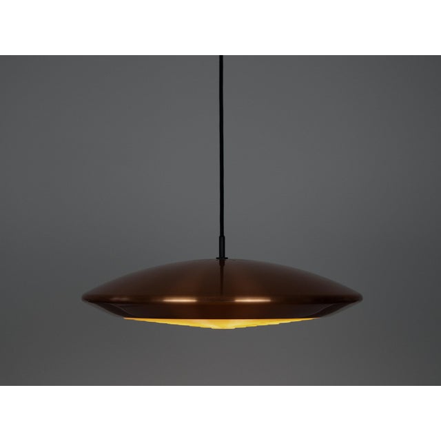 Vintage Danish Diskos Pendant Lamp by Jo Hammerborg for Fog and Morup, 1965 For Sale - Image 3 of 11