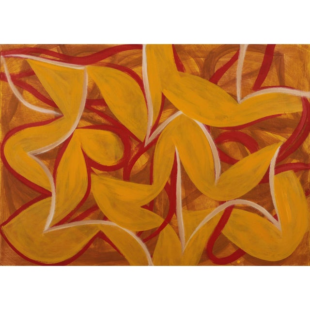 Contemporary Abstract Oil on Canvas "22av5p-2022" by Alain Clément For Sale - Image 4 of 4