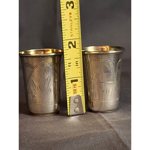 This exquisite pair of silver beakers reflects the fine craftsmanship of the Zakhoder workshop, a premier supplier of...