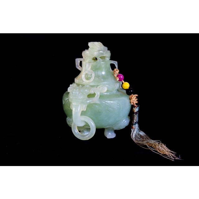 Antique Chinese Celadon Jade Vessel For Sale - Image 4 of 8