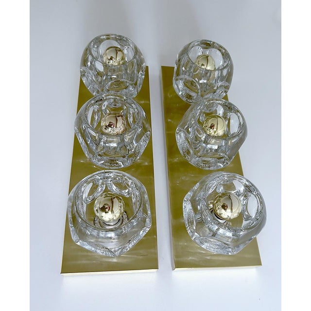 Large Glass Sconces from Peill & Putzler, 1970s, Set of 2 For Sale - Image 17 of 18