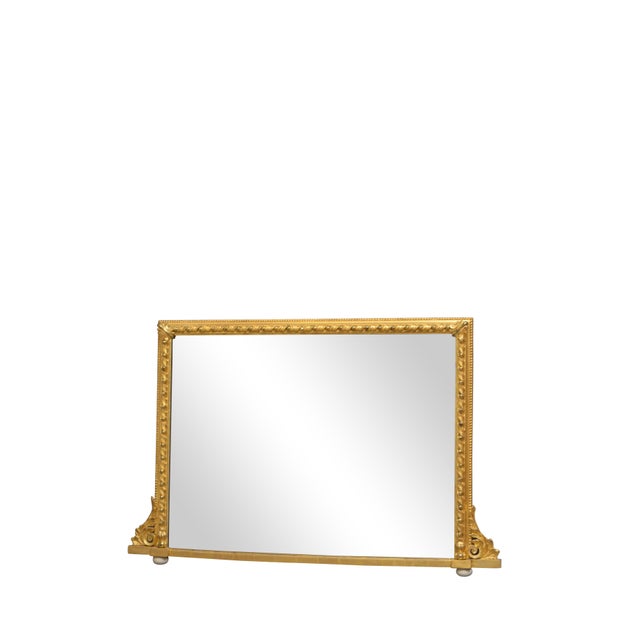 Victorian Giltwood Wall Mirror with Carved Frame, England, 1850 For Sale - Image 12 of 12