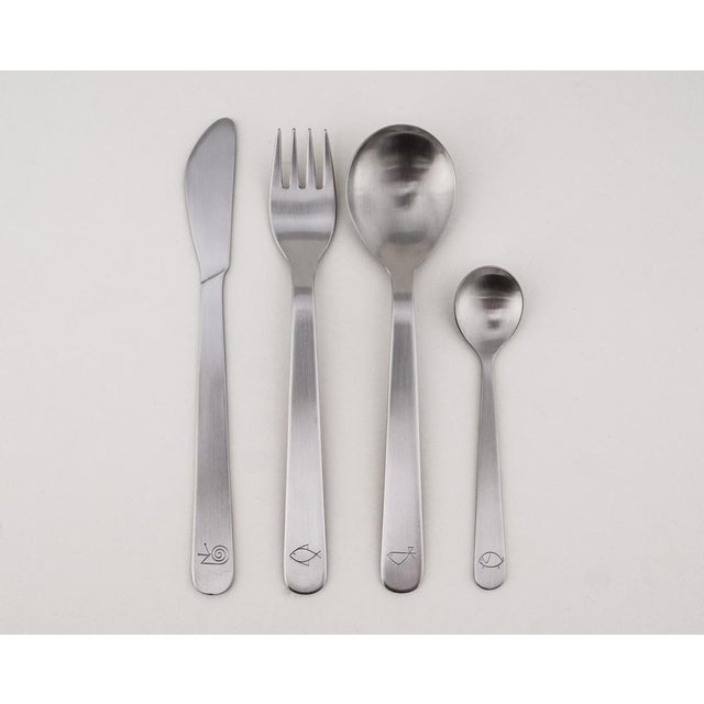 Mono Petit Childrens Cutlery by Peter Raacke for Mono, 1959, Set of 4 For Sale - Image 11 of 11