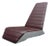 Space Age Leather & Fiberglass Lounge Chair, 1980s For Sale