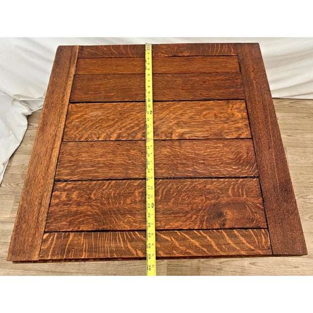 Antique Expanding Pub Kitchen Table Barley Twist Legs Rare Petite Size Solid Oak For Sale - Image 11 of 13
