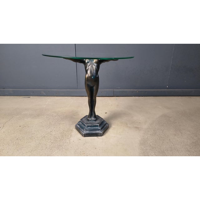 Vintage Art Deco Side Table, 1970s For Sale - Image 6 of 10