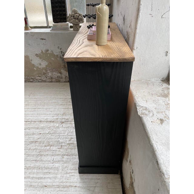 Black Mid-Century Pine Dresser, 1950s For Sale - Image 8 of 18