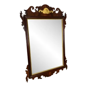 Vintage Mahogany Chippendale Wall Mirror