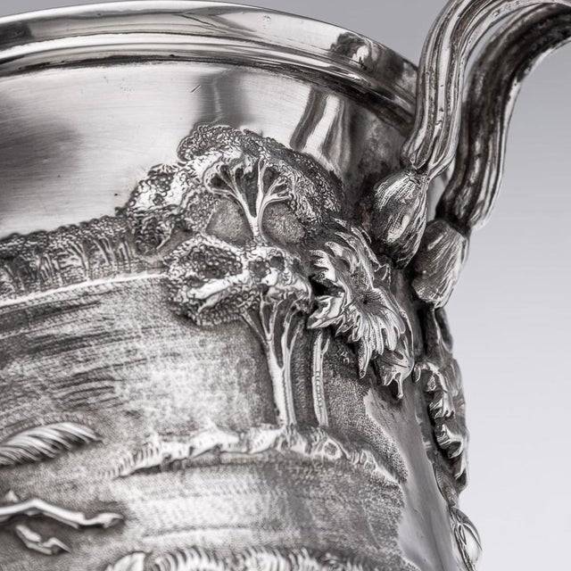 Silver Antique Indian Colonial Silver Trophy Cup, 1860s For Sale - Image 8 of 18