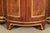Baker Furniture Italian Provincial Carved Cherry Wood, Parcel Gilt, and Marble Top Demilune Sideboard or Bar Cabinet For Sale - Image 11 of 16