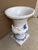Monumental Blue & White Majolica Grecian Urn With Jupiter Ammon Motifs For Sale In South Bend - Image 6 of 17