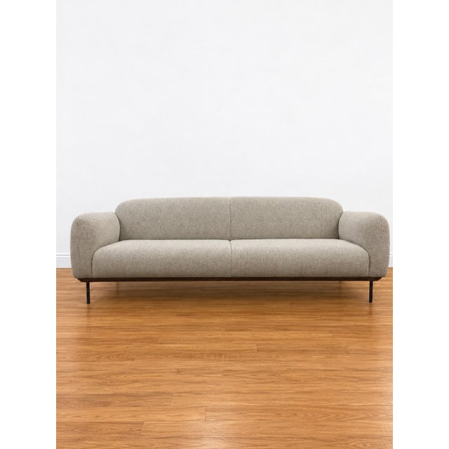 Mid-Century Modern Mid Century Modern Inspired Sofa in Greige Boucle by Nuevo Living For Sale - Image 3 of 5