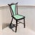 Wood Turquoise Mahogany Side Chair For Sale - Image 7 of 7