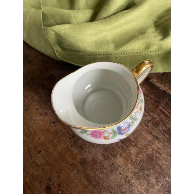 Vintage French Porcelain Creamer Bird of Paradise Limoges France For Sale In Chicago - Image 6 of 8