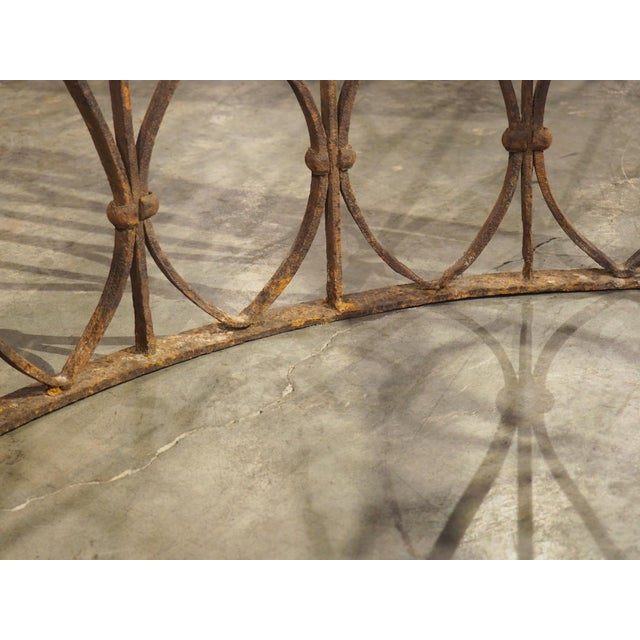 Brown 18th Century Venetian Wrought Iron Well Head Surround For Sale - Image 8 of 17