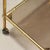 Metal Brass and Smoked Glass Nesting Coffee Tables, 1980s, Set of 3 For Sale - Image 7 of 9