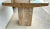 1970s Italian Walnut Travertine Marble Side End Table by Stone International For Sale - Image 5 of 9
