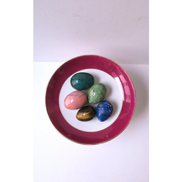 Kelly Green Italian Marble Egg Sculptures For Sale - Image 8 of 12