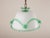 Antique Murano Glass Pendant Light Arsenic Jade Light Green Opaline For Sale - Image 9 of 14