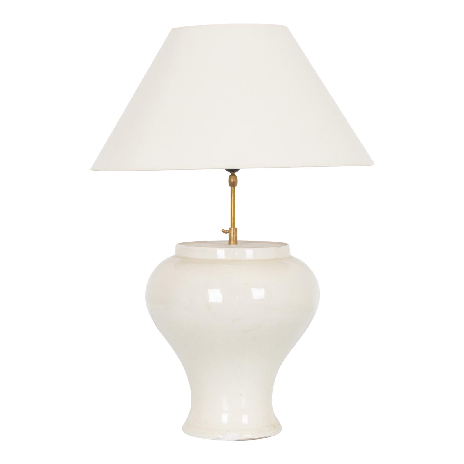 Antique Chinese White Ceramic Vase Table Lamp Chairish