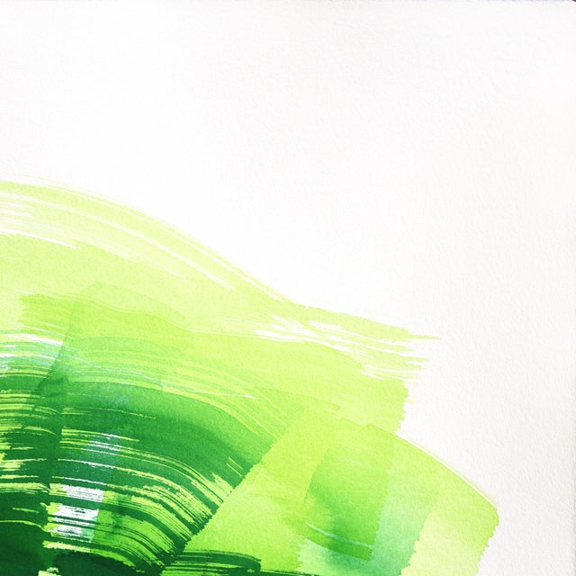 2020s Forest 3 - Original Expressionist Forest Landscape Ink Painting on French Linen Paper by Bettina Mauel For Sale - Image 5 of 6