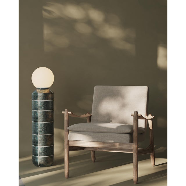 Not Yet Made - Made To Order Handcrafted Ceramic Floor Lamp in White Glaze For Sale - Image 5 of 6