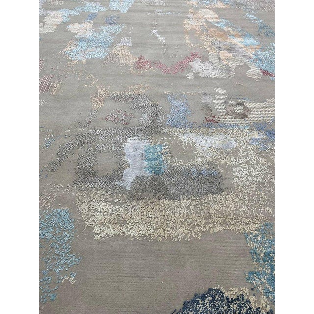 Handwoven Modern Abstract Area Rug 9x12 For Sale - Image 12 of 12
