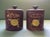 Tea canister measures 7 inches tall and 5 1/2 inches in diameter. Coffee canister measures 7 inches tall and 5 1/2 inches...