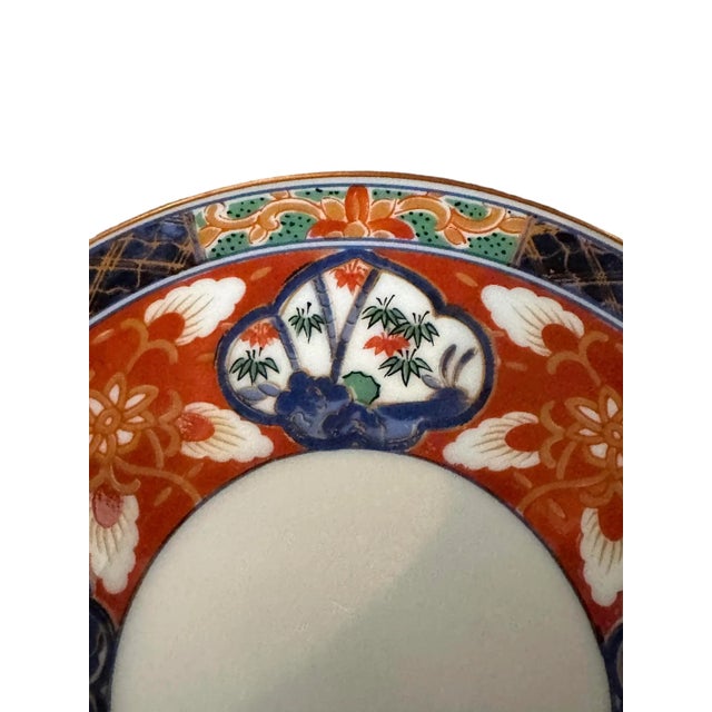 Scarlet 1970s Hand-Painted Dai Ichi Toki Imari Espresso Cups and Saucers - 8 Pieces For Sale - Image 8 of 12