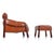 Mid-Century Modern Brazilian rosewood / jacaranda lounge chair and ottoman by Brazilian designer Percival Lafer, 1960s....