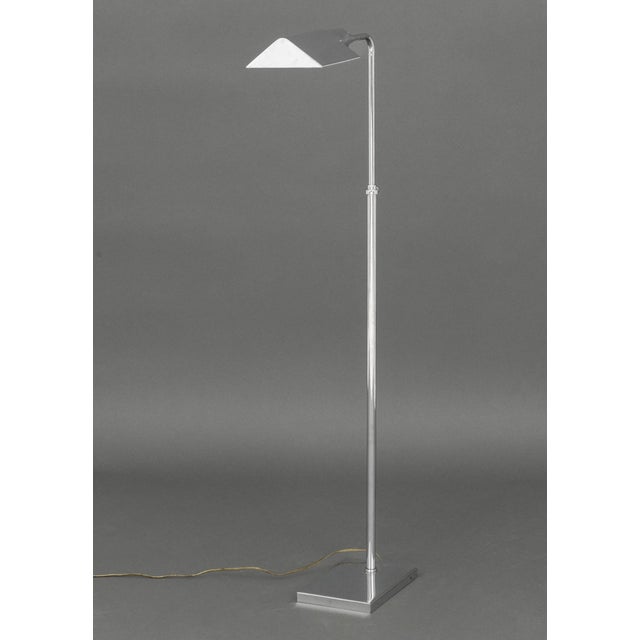 Chrome Omi Chrome-Plated Adjustable Floor Lamp For Sale - Image 8 of 9