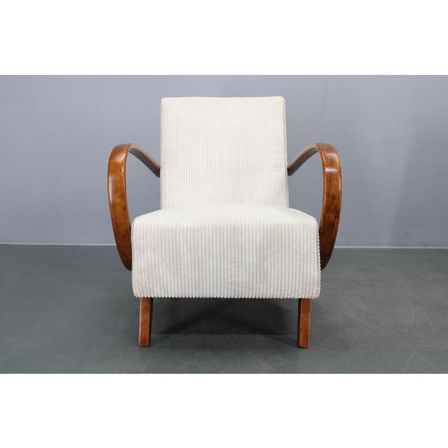 Art Deco Lounge Chairs by Jindřich Halabala, 1940s, Set of 2 For Sale - Image 4 of 15