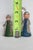 Pair of 2 Wood and Metal Folk Art Figurines Couple With Umbrella and Cane 4871b For Sale - Image 13 of 13