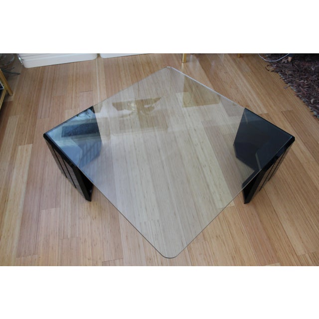 Haziza Style Modern Black Acrylic Coffee Table For Sale - Image 12 of 12