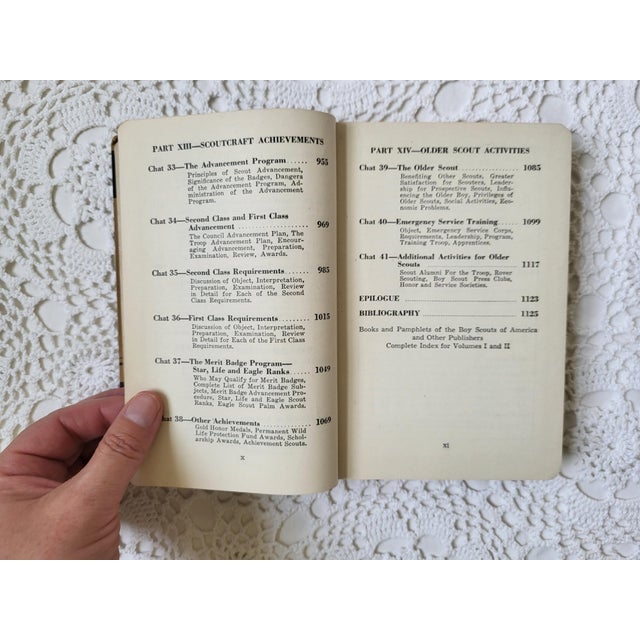 Tan 1945 Handbook for Scoutmasters - A Manual of Leadership Boy Scouts of America For Sale - Image 8 of 13