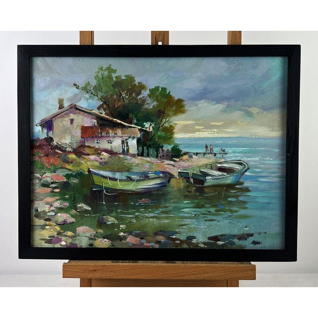 *** ABOUT THIS PAINTING *** * TITLE: ""Lonely House on the Shore"" * ARTISTS: Yuriy Suprunchuk * SIZE: 30x40...