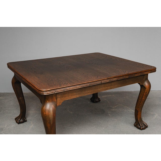 Extendable Dining Table in Oak For Sale - Image 9 of 18