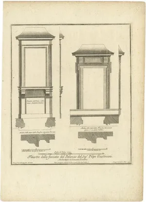 De Rossi, Palazzo Giustiniani, 1710, Paper