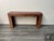 Red Three Drawers Fluted Wood Console Table with Crimson Red Glass Top, 1970s For Sale - Image 8 of 9
