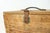 Brown Antique Wooden Tool Chest With Leather Handle and Turquoise Paint For Sale - Image 8 of 11
