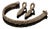 1970s Milor Sterling Silver Braided Bracelet and Earrings Set, 3 Pieces For Sale