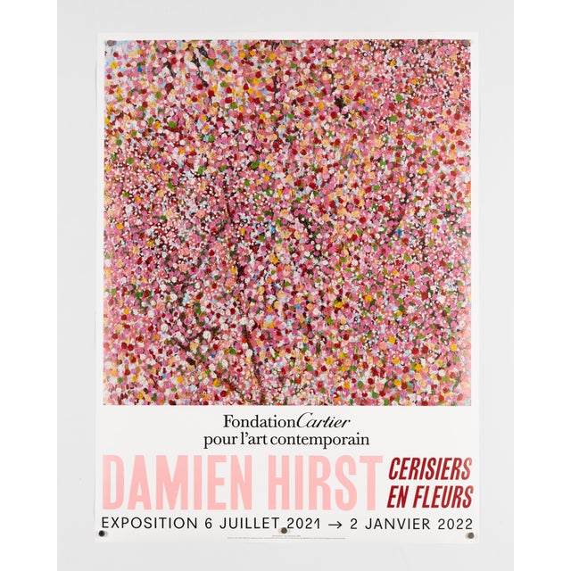 Modern Cherry Blossoms Exhibition Poster by Damien Hirst, 2021 For Sale - Image 3 of 9