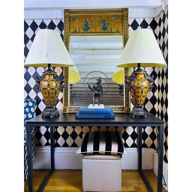NOTE: Matching pair available. Please inquire for pair pricing and availability. Oversized Neoclassical-style trumeau wall...