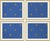Etoile Blue Art Print Set in Whitewash and Gold Frame by Paule Marrot For Sale