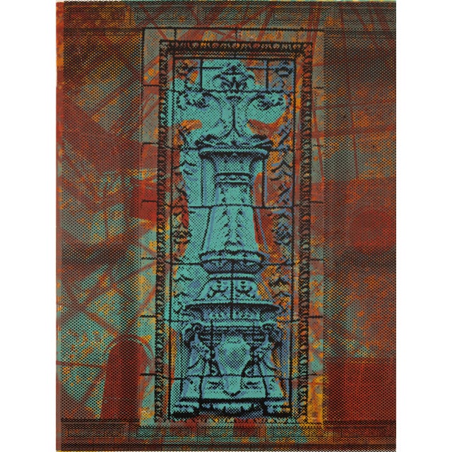 Classical Roman Judith Lipnik Perlow Column Series XI 2003 Signed Serigraph in Colors on Paper For Sale - Image 3 of 4