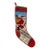Vintage Skiing Santa Claus 100% Wool Needlepoint Christmas Stocking 1991 Peking Handicraft Excellent Condition For Sale