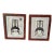 Pair of Custom Alison Shriver Design Framed Paper Cutting Silhouette Maitland Smith Chair. For Sale