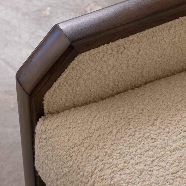 Mid 20th Century French Art Deco Wood and Upholstered Chair For Sale - Image 9 of 16