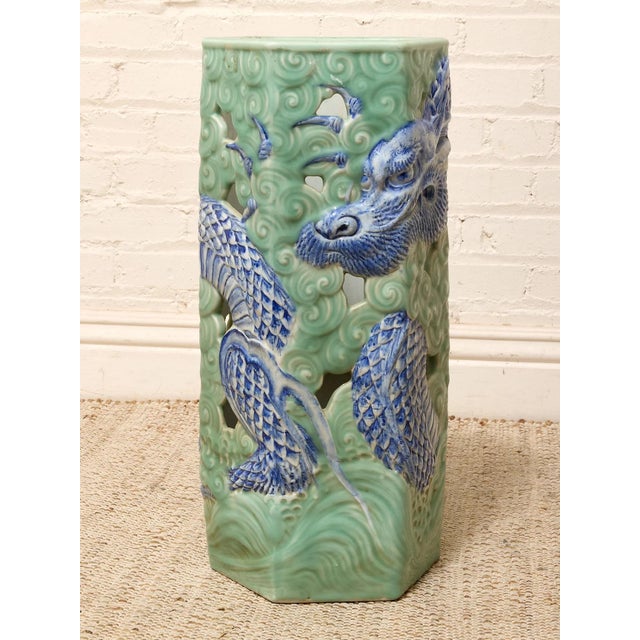 Vintage Mid Century Ceramic Umbrella Holder For Sale - Image 10 of 10
